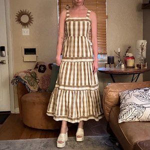 SADIE & SAGE - striped midi dress (size S)